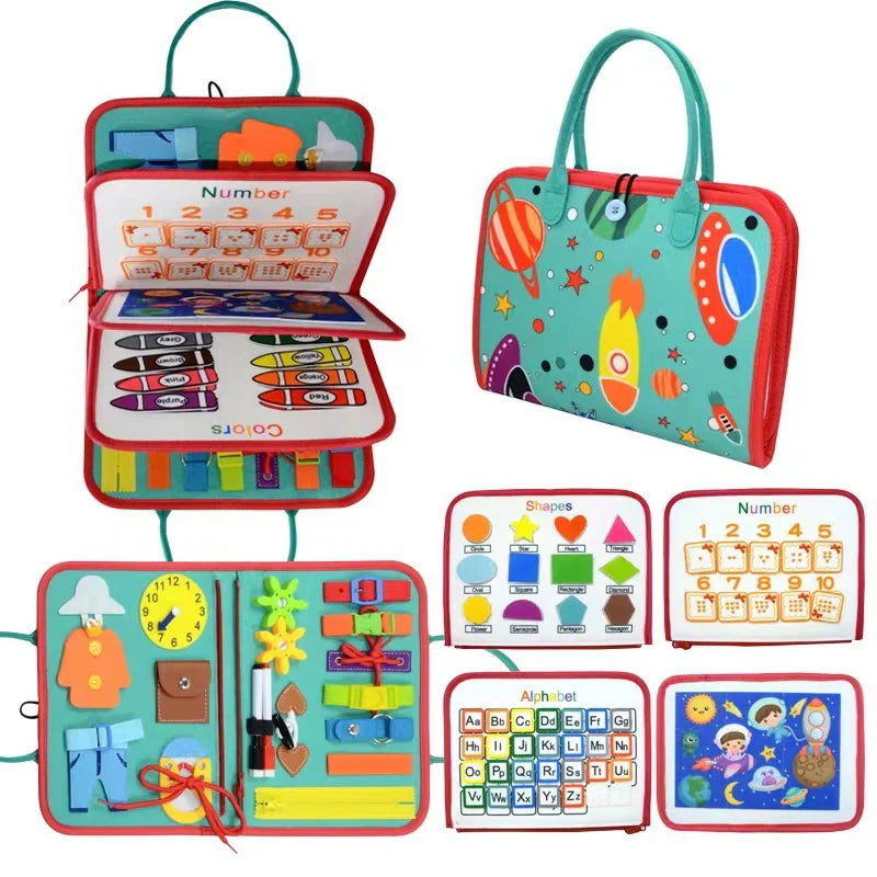 Children Educational Toy Felt Dressing Board