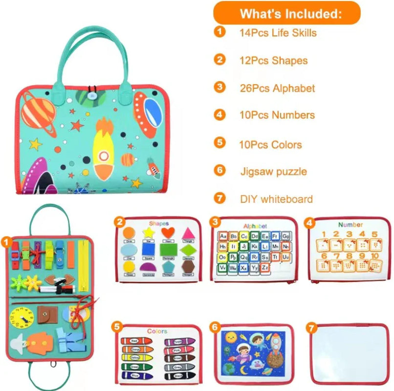 Children Educational Toy Felt Dressing Board